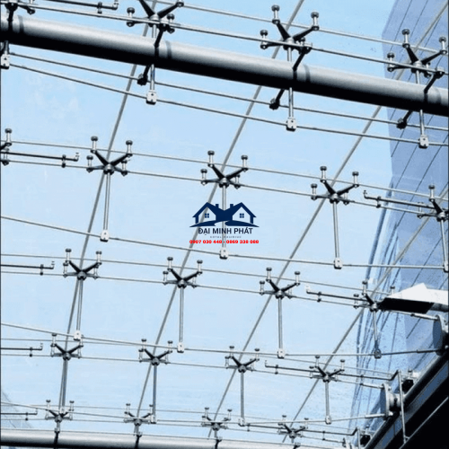 Mái Kính Ghép Spider