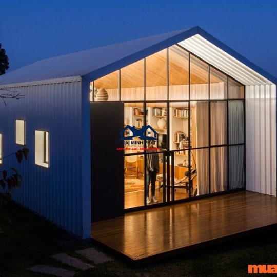 Nhà tiền chế đẹp, giá rẻ, tiết kiệm chi phí. Thiết kế hiện đại nhất 2024